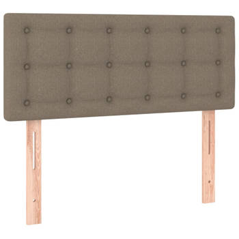 vidaXL Hoofdbord 100x5x78/88 cm stof taupe