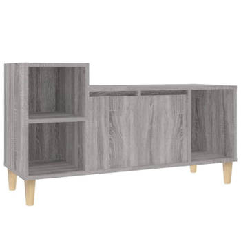 vidaXL Tv-meubel 100x35x55 cm bewerkt hout grijs sonoma eikenkleurig