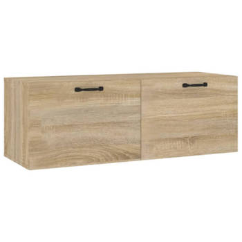 vidaXL Wandkast 100x36,5x35 cm bewerkt hout sonoma eikenkleurig