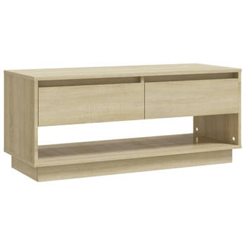 vidaXL Tv-meubel 102x41x44 cm bewerkt hout sonoma eikenkleurig