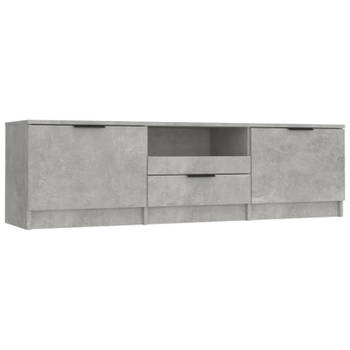 vidaXL Tv-meubel 140x35x40 cm bewerkt hout betongrijs