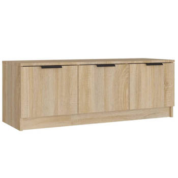 vidaXL Tv-meubel 102x35x36,5 cm bewerkt hout sonoma eikenkleurig