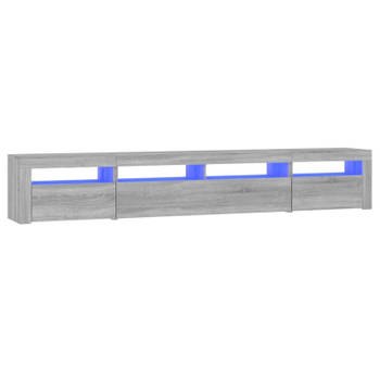 vidaXL Tv-meubel met LED-verlichting 240x35x40 cm grijs sonoma eiken