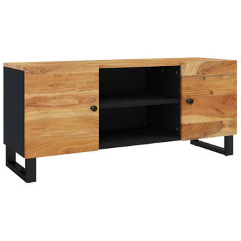 vidaXL Tv-meubel 105x33x46 cm massief acaciahout