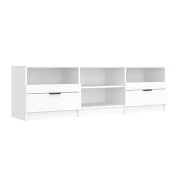 vidaXL Tv-meubel 150x33,5x45 cm bewerkt hout wit