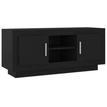 vidaXL Tv-meubel 102x35x45 cm bewerkt hout zwart