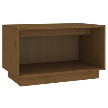 vidaXL Tv-meubel 60x35x35 cm massief grenenhout honingbruin