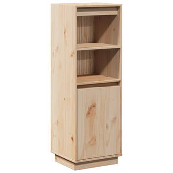 vidaXL Hoge kast 37x34x110 cm massief grenenhout