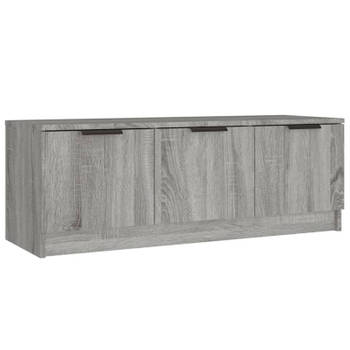 vidaXL Tv-meubel 102x35x36,5 cm bewerkt hout grijs sonoma eikenkleurig