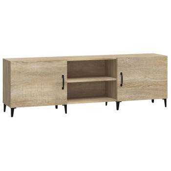 vidaXL Tv-meubel 150x30x50 cm bewerkt hout sonoma eikenkleurig