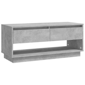 vidaXL Tv-meubel 102x41x44 cm bewerkt hout betongrijs