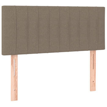 vidaXL Hoofdbord 80x5x78/88 cm stof taupe