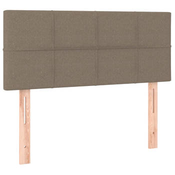 vidaXL Hoofdbord 90x5x78/88 cm stof taupe