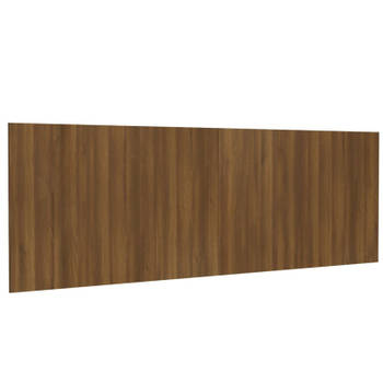 vidaXL Hoofdbord wandmodel 240x1,5x80 cm bewerkt hout bruineikenkleur