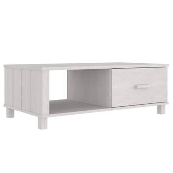 vidaXL Salontafel HAMAR 100x55x35 cm massief grenenhout wit