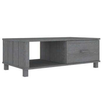 vidaXL Salontafel HAMAR 100x55x35 cm massief grenenhout donkergrijs