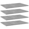 vidaXL Wandschappen 4 st 60x40x1,5 cm bewerkt hout betongrijs