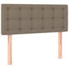 vidaXL Hoofdbord 100x5x78/88 cm stof taupe