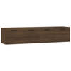 vidaXL Wandkasten 2 st 60x36,5x35 cm bewerkt hout bruin eikenkleur