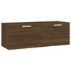 vidaXL Wandkast 100x36,5x35 cm bewerkt hout bruin eikenkleur