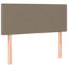 vidaXL Hoofdbord 100x5x78/88 cm stof taupe