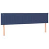 vidaXL Hoofdborden 2 st 80x5x78/88 cm stof blauw