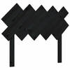 vidaXL Hoofdbord 104x3x80,5 cm massief grenenhout zwart