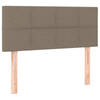 vidaXL Hoofdbord 80x5x78/88 cm stof taupe