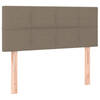 vidaXL Hoofdbord 90x5x78/88 cm stof taupe