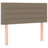 vidaXL Hoofdbord 100x5x78/88 cm stof taupe