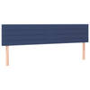 vidaXL Hoofdborden 2 st 80x5x78/88 cm stof blauw