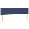 vidaXL Hoofdborden 2 st 100x5x78/88 cm stof blauw