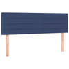 vidaXL Hoofdborden 2 st 72x5x78/88 cm stof blauw