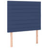 vidaXL Hoofdborden 2 st 80x5x78/88 cm stof blauw