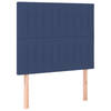 vidaXL Hoofdborden 2 st 90x5x78/88 cm stof blauw