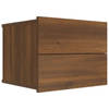 vidaXL Nachtkastje 40x30x30 cm bewerkt hout bruin eikenkleur