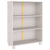 vidaXL Boekenkast HAMAR 85x35x112 cm massief grenenhout wit