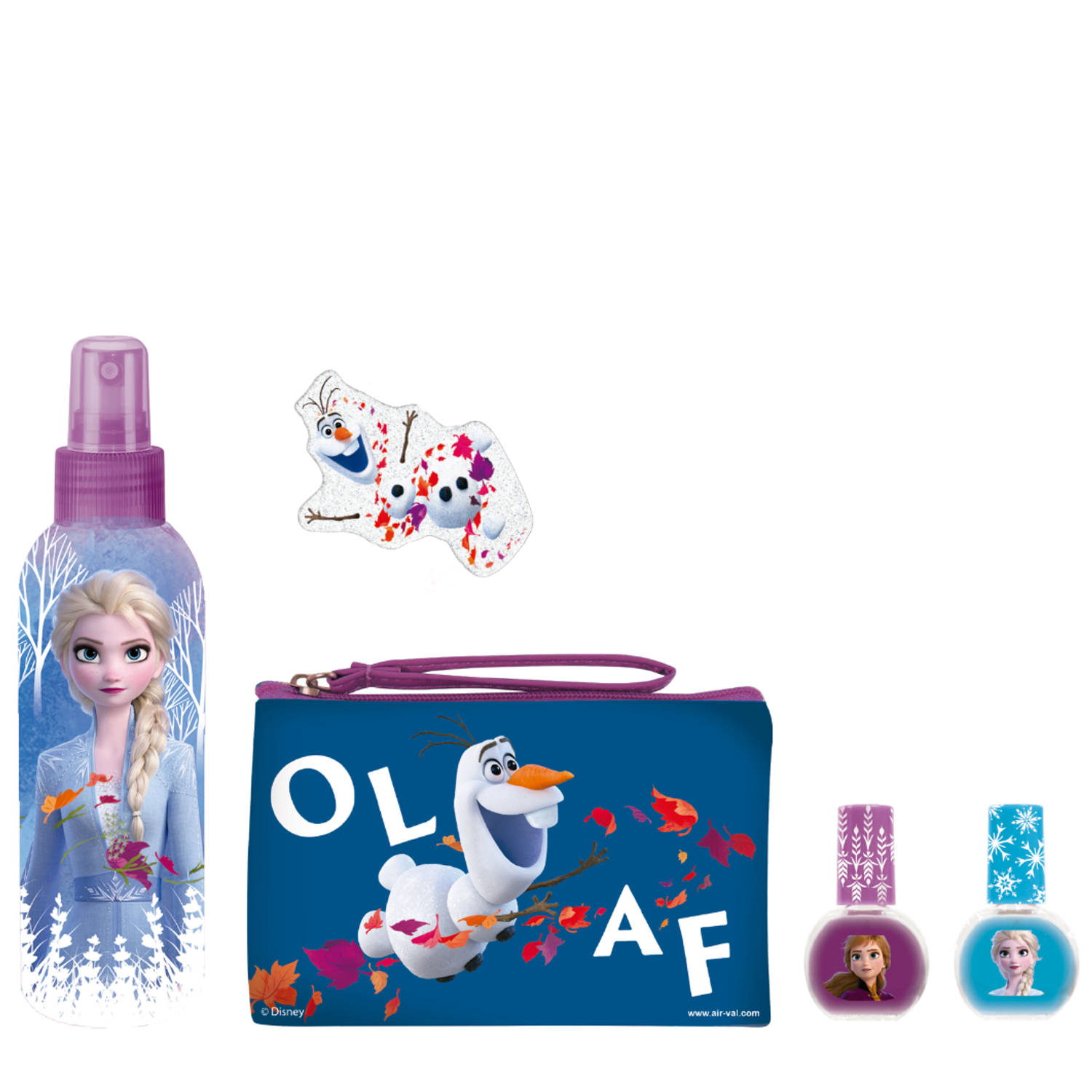 Frozen II Geschenkset - Body Spray 150 ml & Manicurekit - Met Nagellak, Nagelvijl & Toilettas