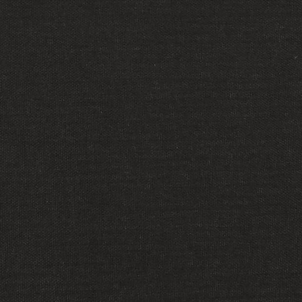vidaXL Voetenbank 45x29,5x35 cm stof zwart