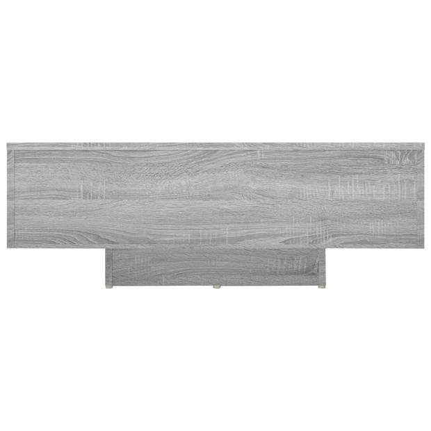 vidaXL Salontafel 85x55x31 cm bewerkt hout grijs sonoma eikenkleurig