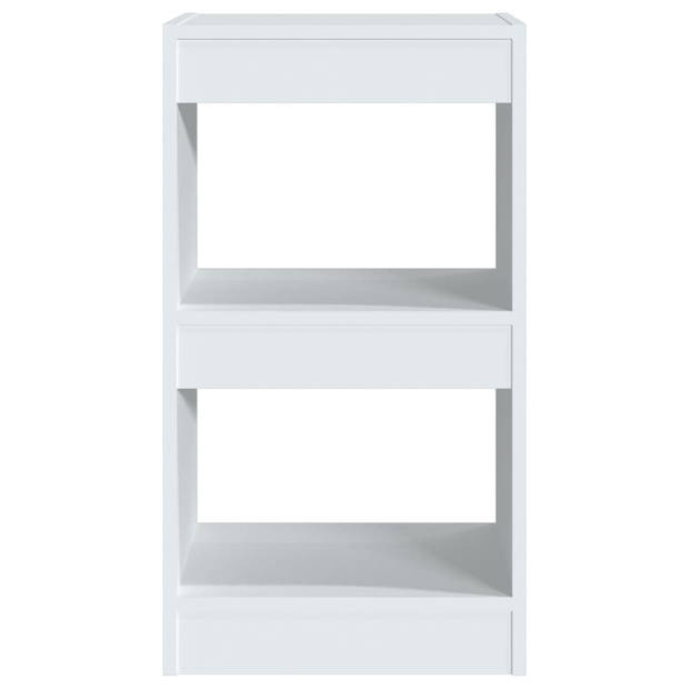 The Living Store Boekenkast Classic - Meubel - 40 x 30 x 72 cm - Wit - Vochtbestendig