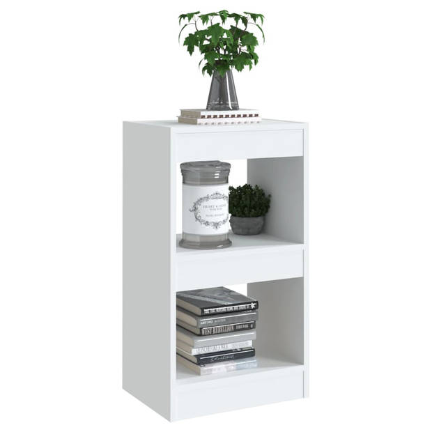 The Living Store Boekenkast Classic - Meubel - 40 x 30 x 72 cm - Wit - Vochtbestendig