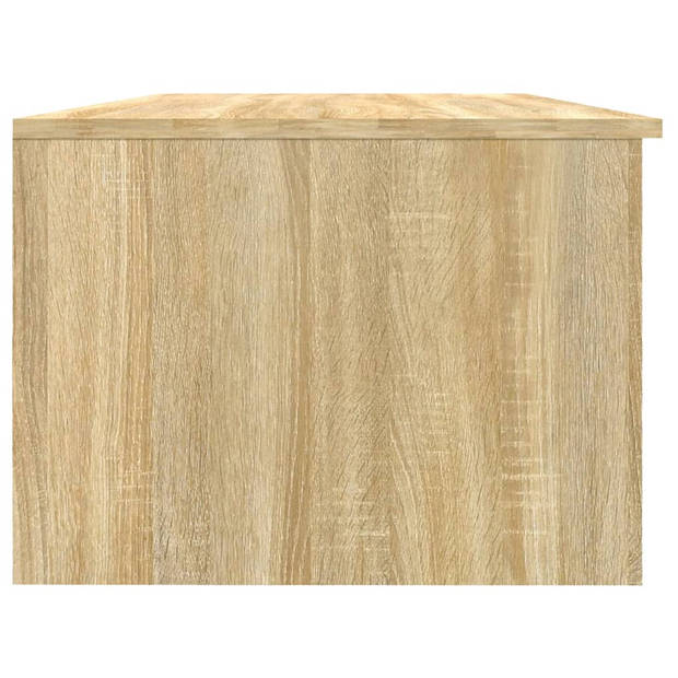 vidaXL Salontafel 102x50x36 cm bewerkt hout sonoma eikenkleurig