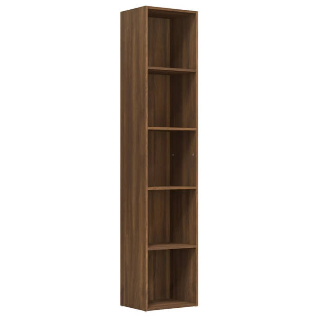 vidaXL Boekenkast 40x30x189 cm bewerkt hout bruin eikenkleur