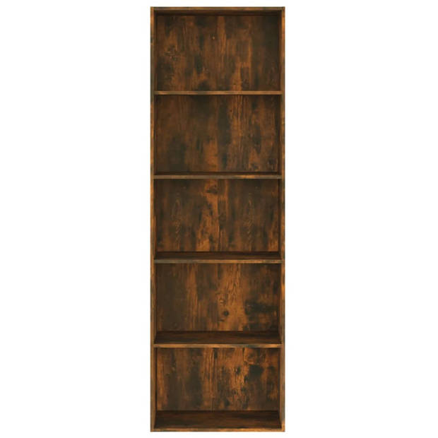 vidaXL Boekenkast 60x30x189 cm bewerkt hout gerookt eikenkleurig