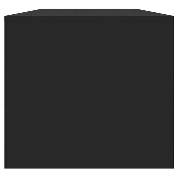 vidaXL Salontafel 102x50x45 cm bewerkt hout zwart