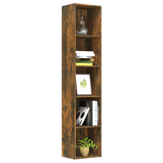 vidaXL Boekenkast 40x30x189 cm bewerkt hout gerookt eikenkleurig