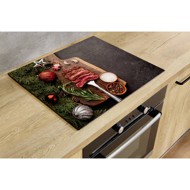 Inductiebeschermer - Christmas Beef - 81x52 cm