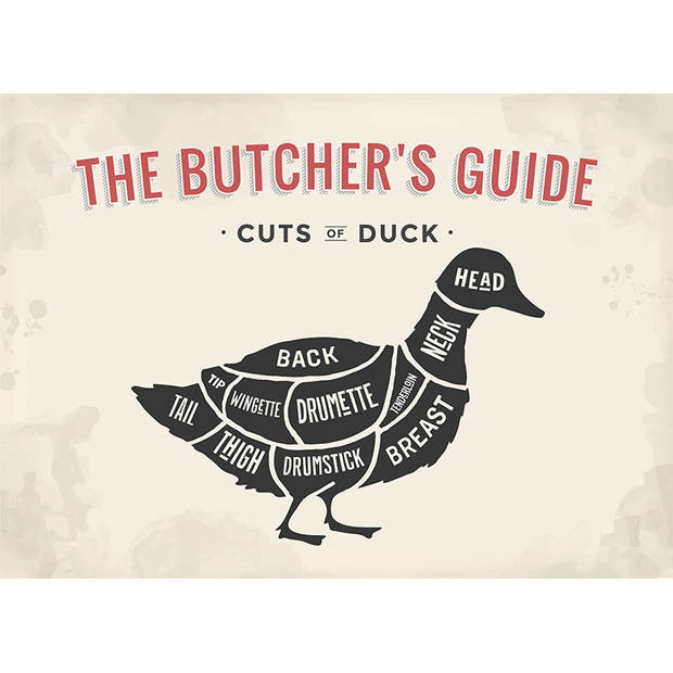 Inductiebeschermer - Cuts of Duck - 65x52 cm