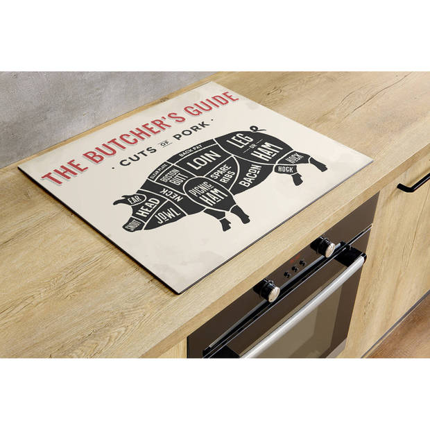 Inductiebeschermer - Cuts of Pork - 91.2x52 cm